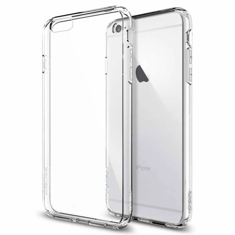 Transparentné Puzdro priesvitné silikónové iPhone 6 Plus, 6S Plus Farba: Priesvitné 6008