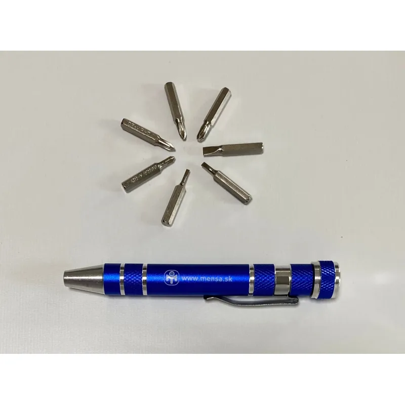 Mensa Sada skrutkovačov v puzdre, modrá