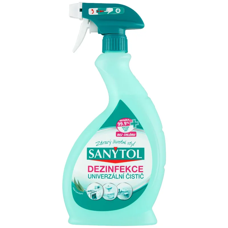 Dezinfekcia Sanytol, univerzálny čistič, sprej, eukalyptus, 500 ml