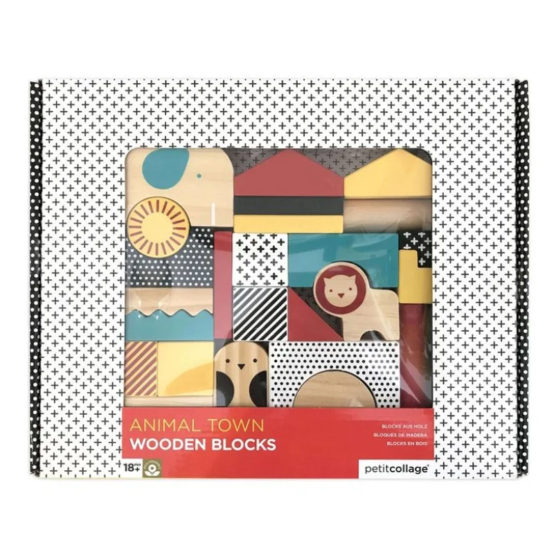 Petitcollage Drevené kocky zvieratká
