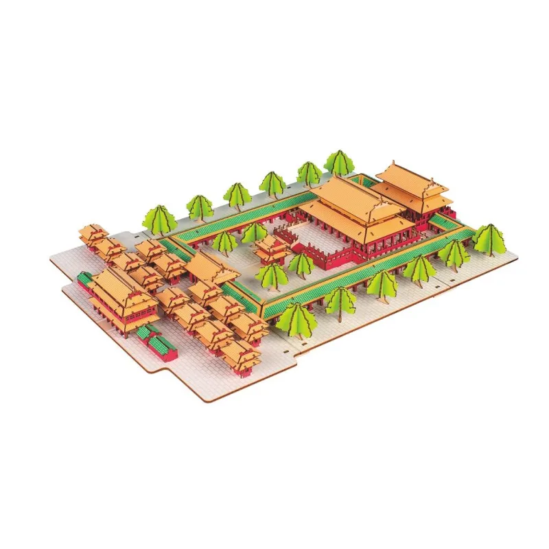 Woodcraft Drevené 3D puzzle Konfuciov chrám