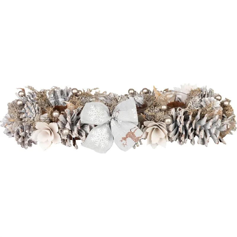 Adventná ikebana, prírodná, 44x15x9 cm