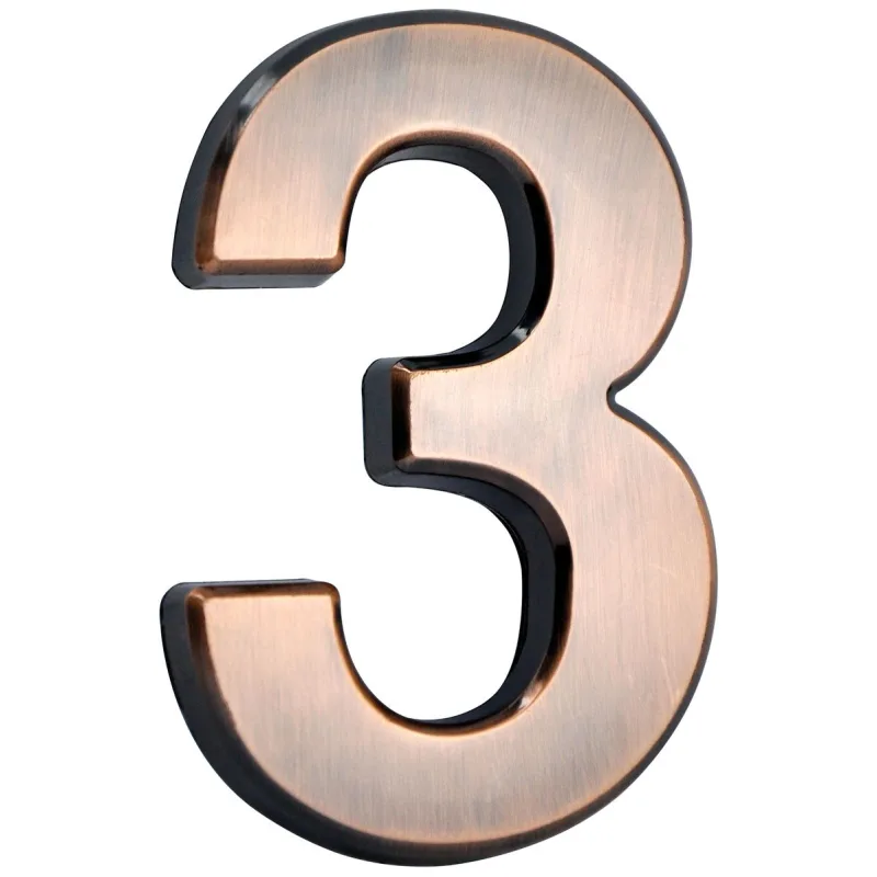 Číslo na dom MagicHome 3 – bronzové, 70x100 mm