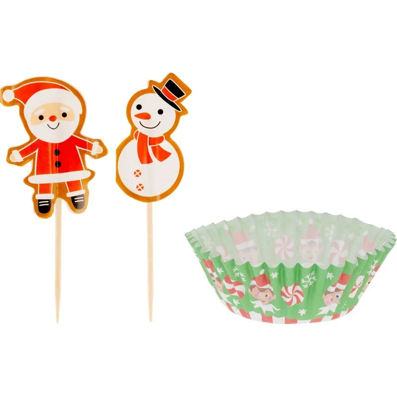 Vianočná sada na muffiny MagicHome, 48 ks