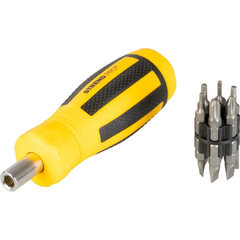 Sada bitov Strend Pro SDX33-112, 13-dielna, s račňovým skrutkovačom