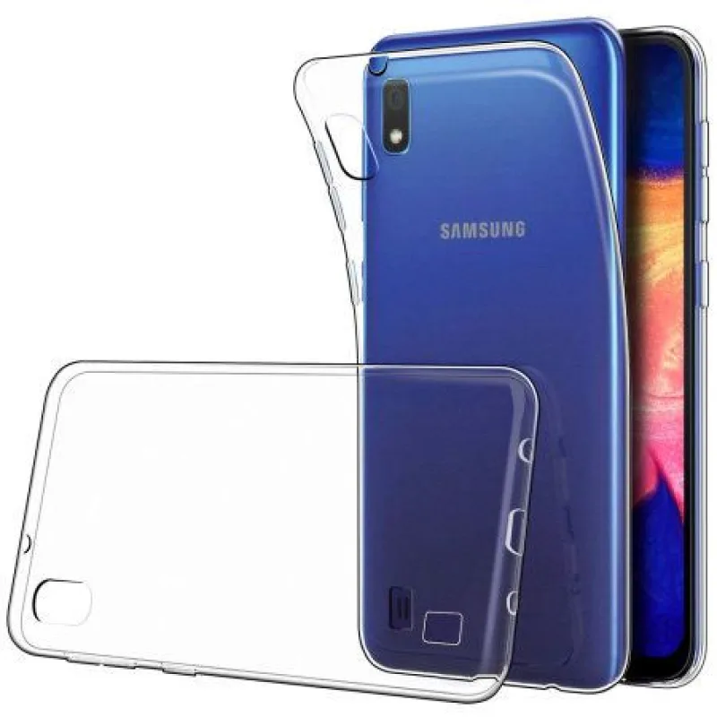 Transparentné Puzdro priesvitné silikónové Samsung A105 Galaxy A10 Farba: Priesvitné 6186