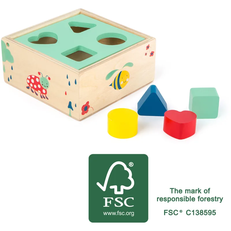 Krabička vkladanie tvarov Movere