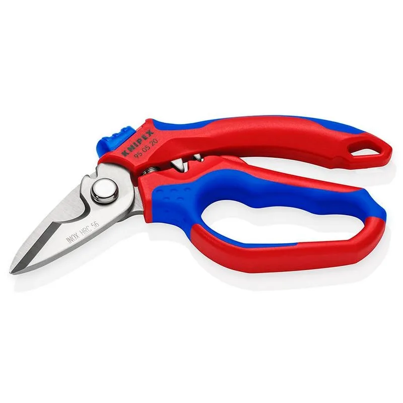 Nožnice KNIPEX 95 05 20 SB – 160 mm, zahnuté 45°, elektrikárske