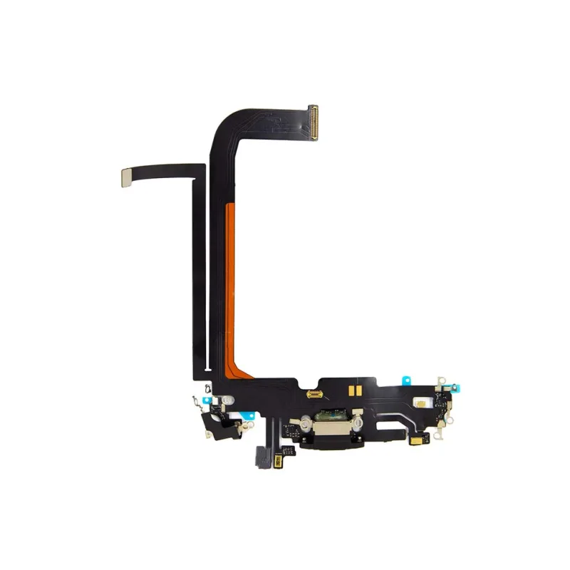 Flex kábel nabíjania iPhone 13 Pro Max - nabíjací konektor, mikrofón Farba: čierna-šedá