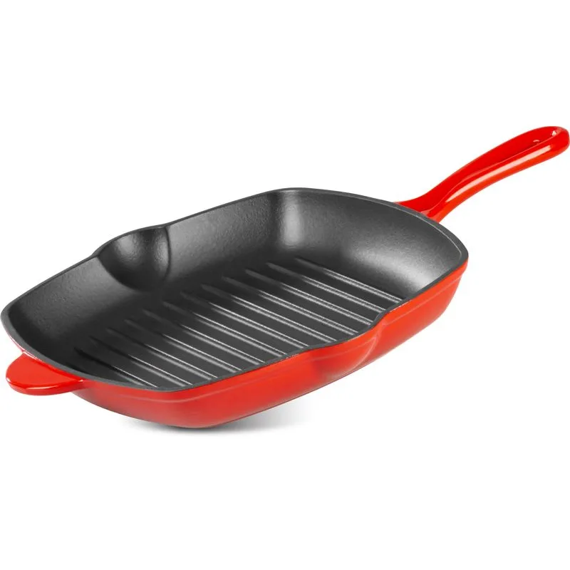 Panvica grilovacia, smaltovaná liatina, 270x270x45 mm