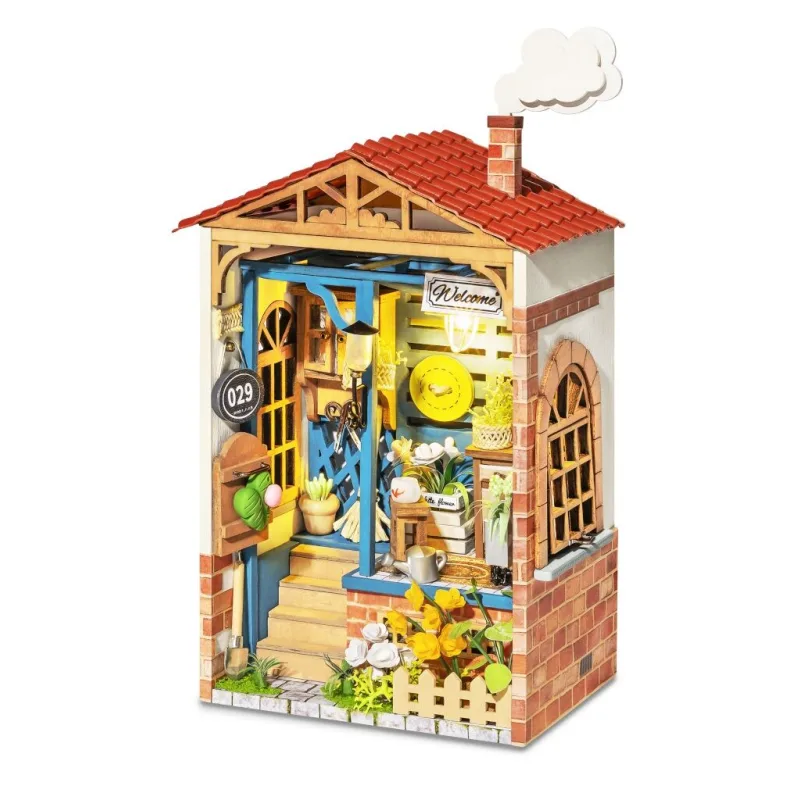 RoboTime Drevené 3D puzzle Miniatúra domčeka Dvor snov