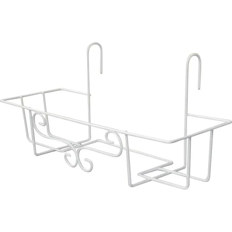 Nastaviteľný biely držiak Strend Pro na kvetináč, 65 cm