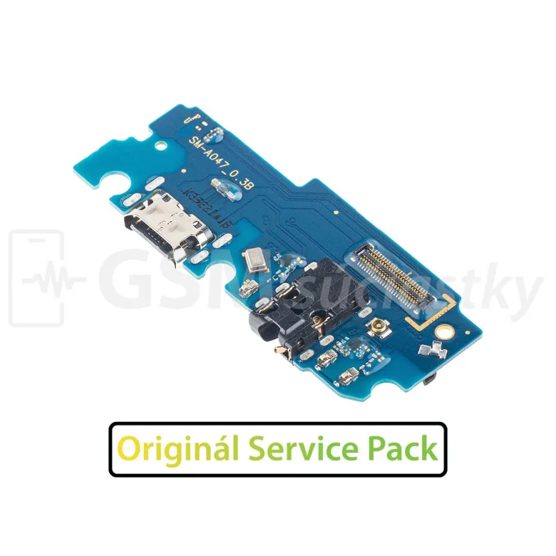 Doska nabíjania Samsung Galaxy A04s, A047 - nabíjací konektor, mikrofón - Originál