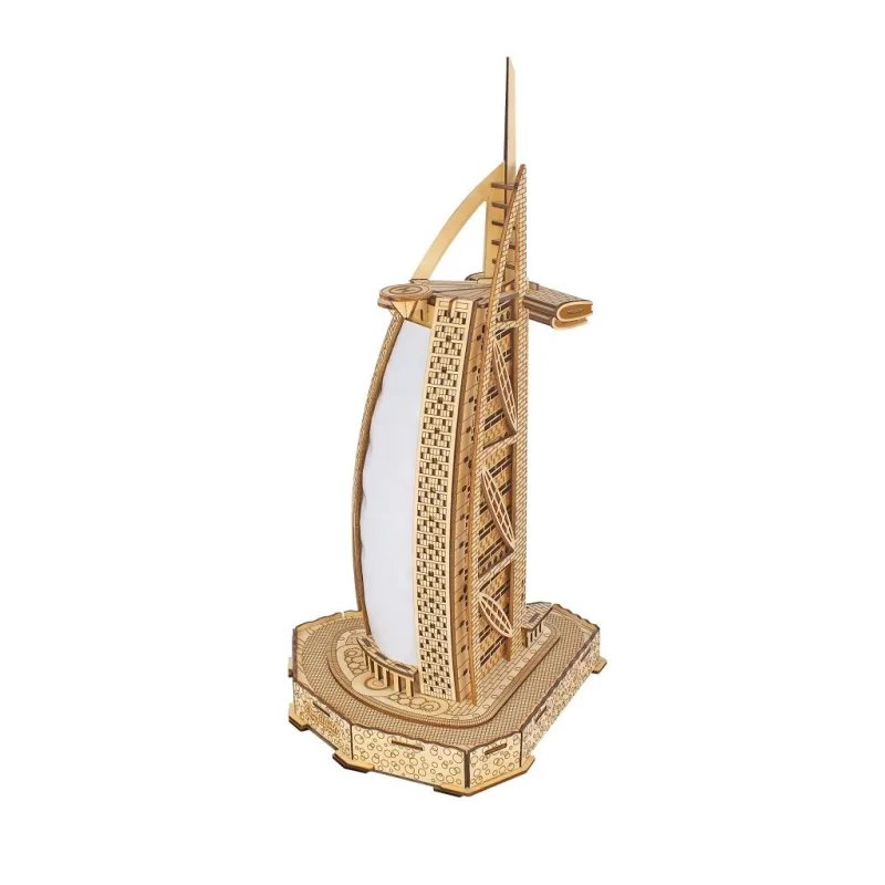 Woodcraft Drevené 3D puzzle Burdž al-Arab