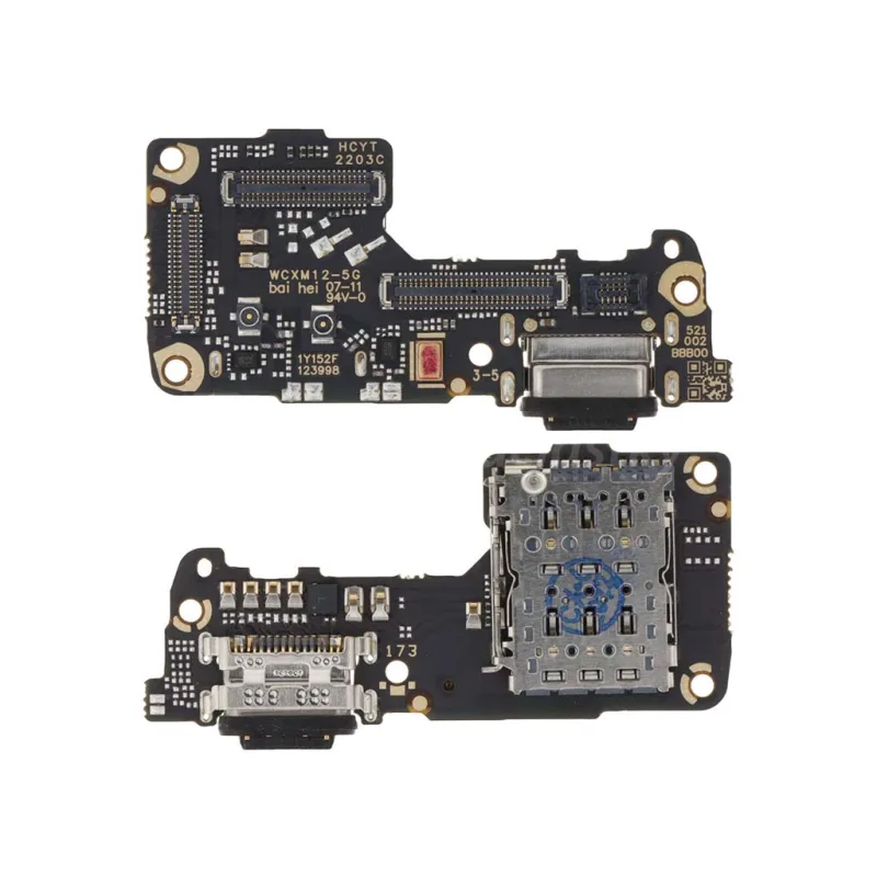 Doska nabíjania Xiaomi 12, 12X - nabíjací konektor, mikrofón Variant:: nabíjací konektor, doska a mikrofón