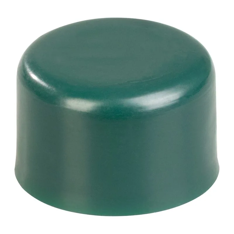 Čiapka na okrúhly stĺpik, plastová, zelená, 48 mm