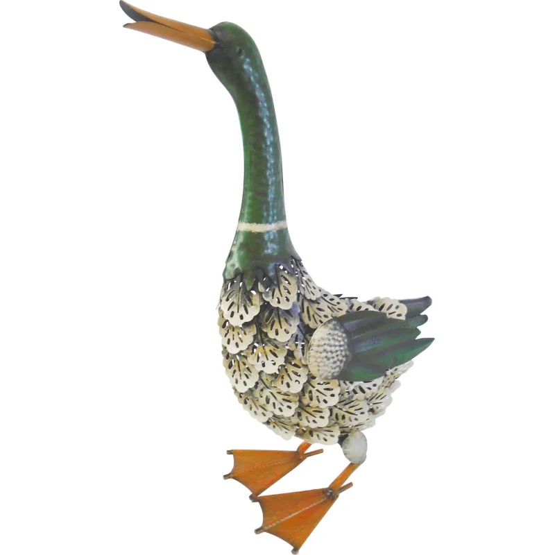 Záhradná dekorácia Mecco Kačka, plech, 35x16,5x47 cm