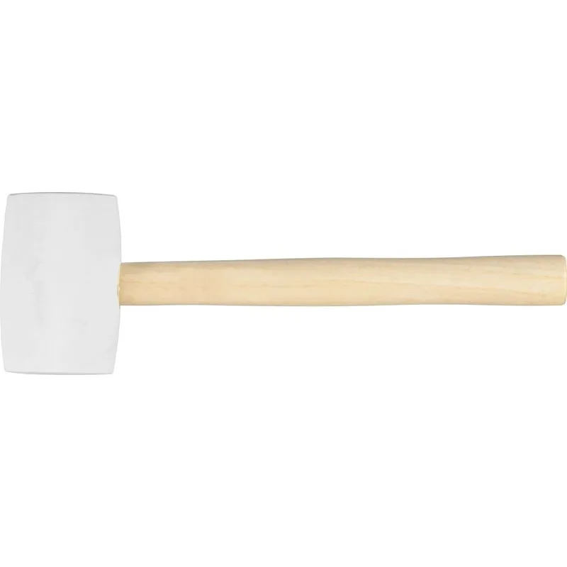 Gumené kladivo WhiteHead, 450 g, drevená rúčka, 310 mm