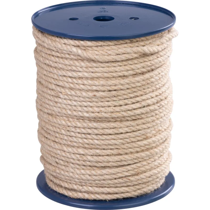 Lano Strend Pro Premium 6 mm, jutové, prírodné, stáčané, 100 m