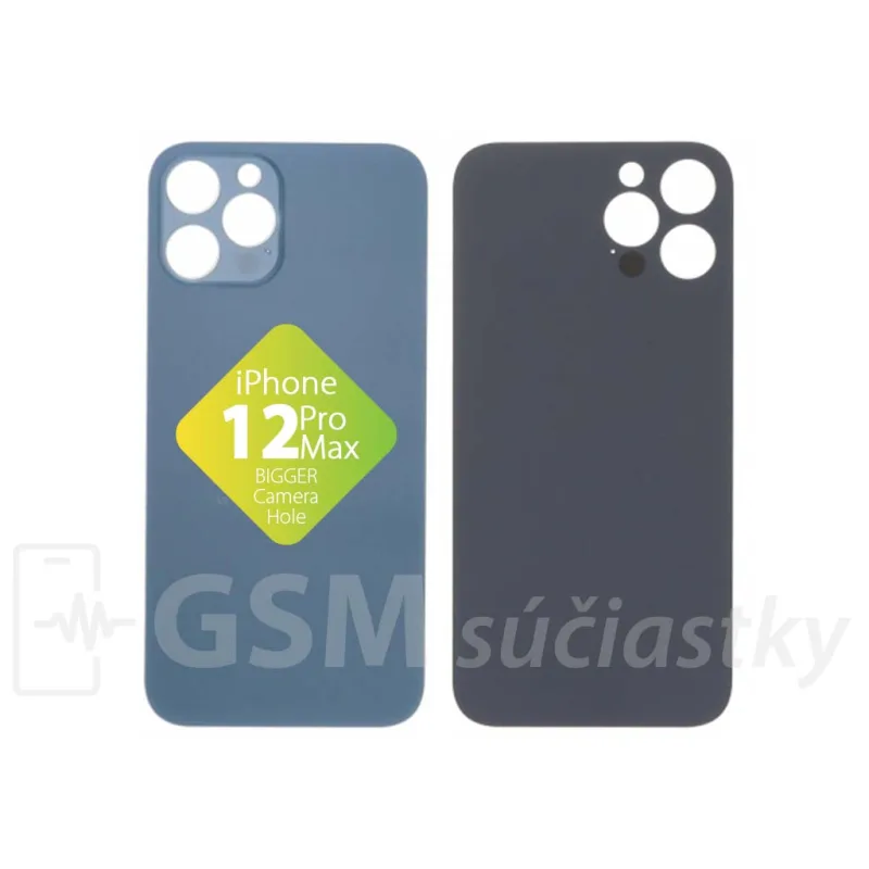iPhone 12 Pro Max - Zadné sklo housingu Pacific Blue