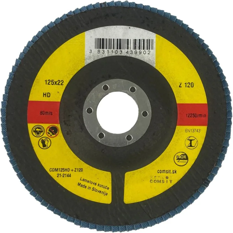 Kotúč Mamut Zirconia 50 HD, 125x22 mm, Z120, lamelový, oceľ/inox, T29