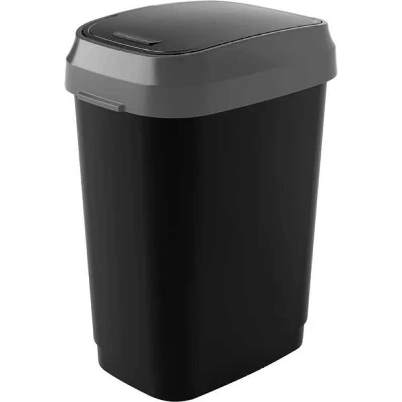 Kôš na odpadky KIS Dual Swing M, 25L, čierny, 37,5x26x48,5 cm