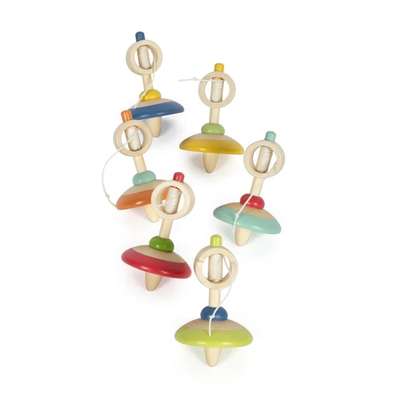 Drevený vĺčik s povrázkom