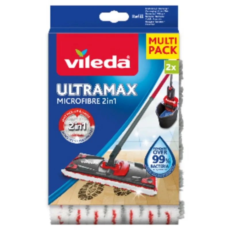 Náhrada na mop Vileda Ultramax Microfibre 2v1, bal. 2ks