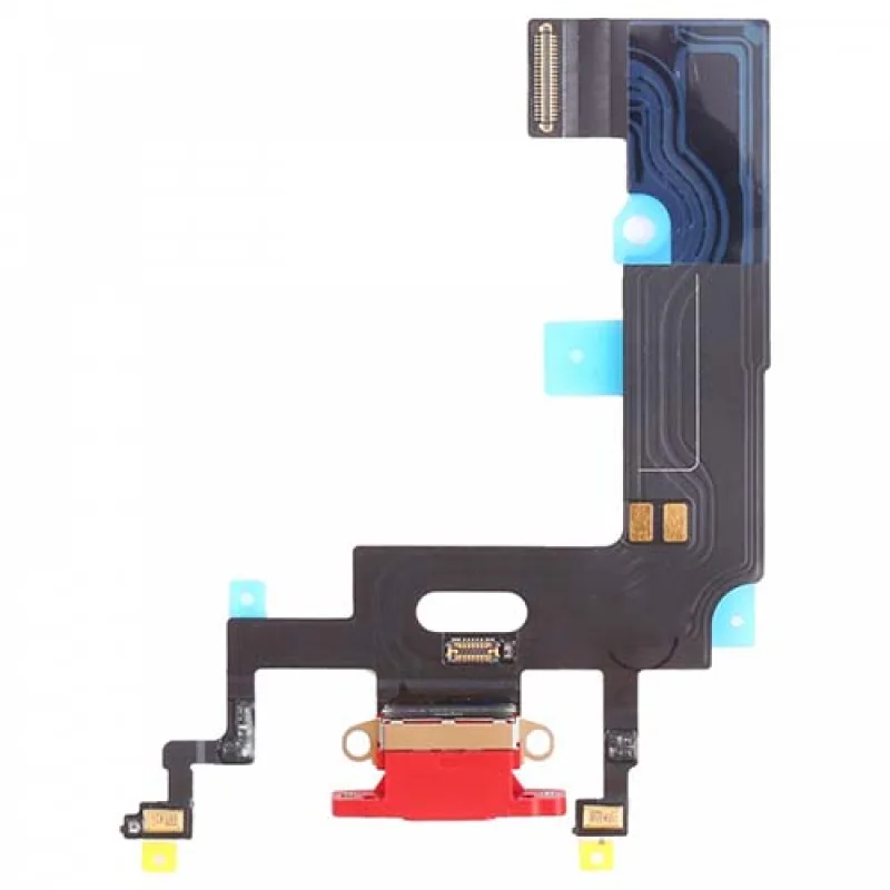 Flex kábel nabíjania iPhone XR - nabíjací konektor, mikrofón Farba: Červená