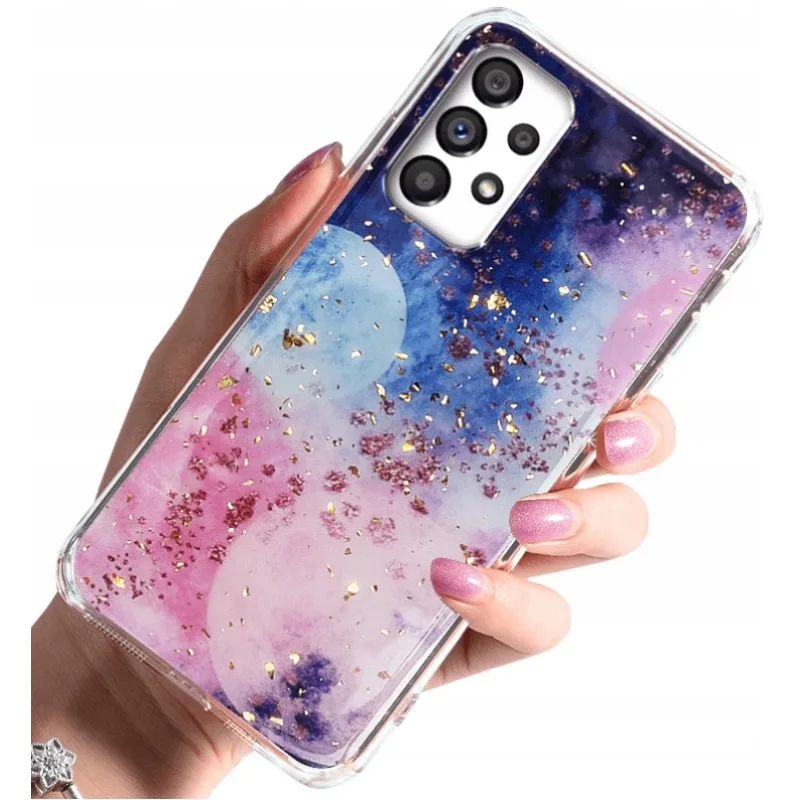 Transparentné Puzdro GLAM GALACTIC Samsung Galaxy A13 Farba: farebné 6804