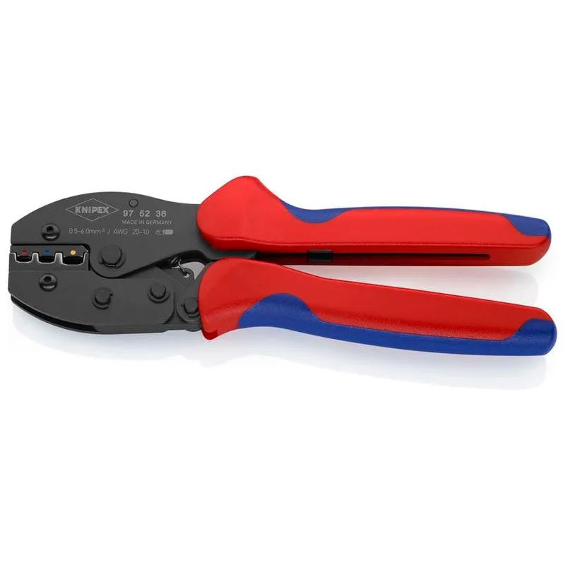 Kliešte KNIPEX 97 52 36 – 220 mm, 0.5-6.0 mm², AWG 20-10, lisovacie