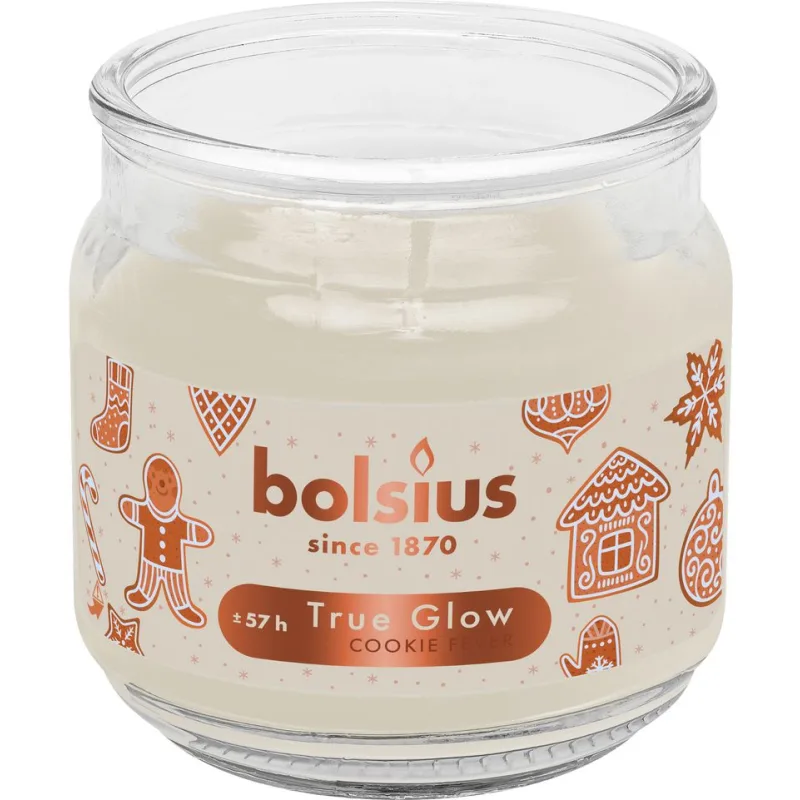 Vonná sviečka Bolsius Large Jar Cookie Fever, 57 hodín horenia
