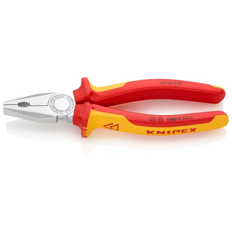 Kliešte KNIPEX 03 06 200 – kombinované, CrV, VDE 1000V