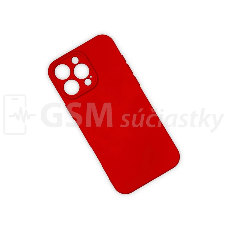 Soft Flex Silikónový kryt na mobil iPhone 16 Pro Max, Červené
