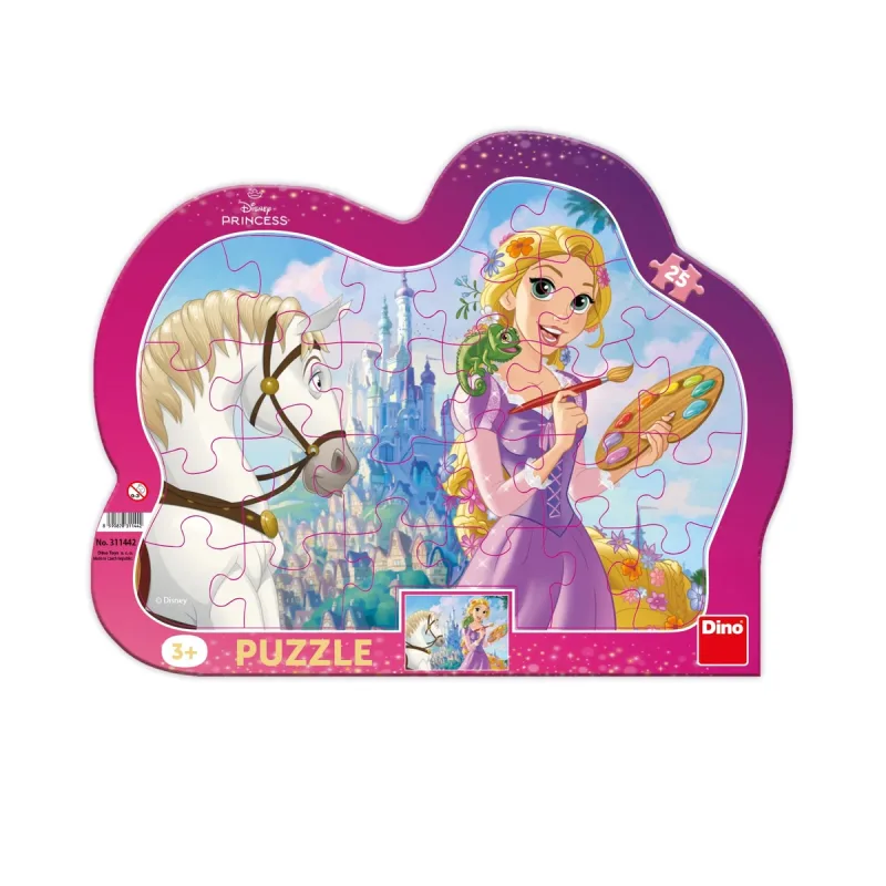 Dino Puzzle doskové Rapunzel 25 dielikov