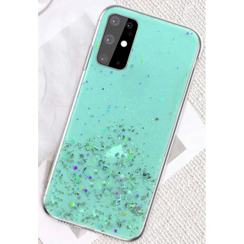 ELEGANCE Puzdro GLITTER na mobil Samsung Galaxy S23 Ultra Farba: mint - zelená