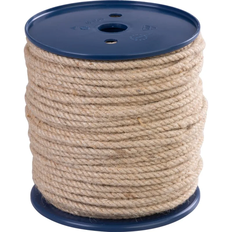 Lano Strend Pro Premium 4 mm, jutové, prírodné, stáčané, 100 m