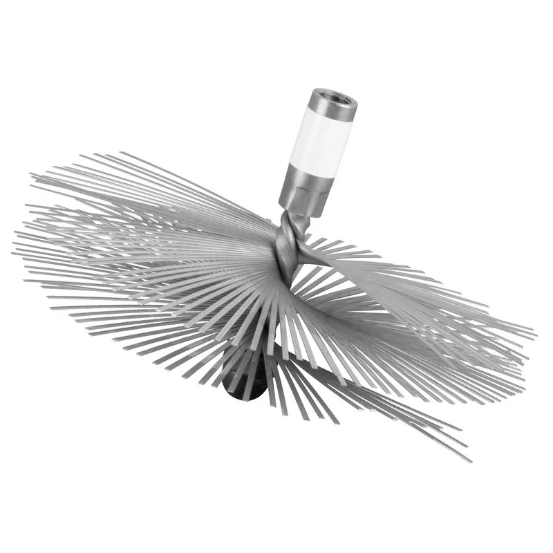 Kefa na čistenie komína 200 mm, InoX, štosáková, okrúhla