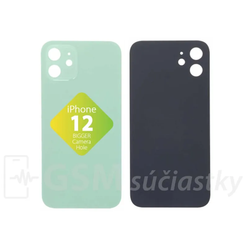 iPhone 12 - Zadné sklo housingu Zelené