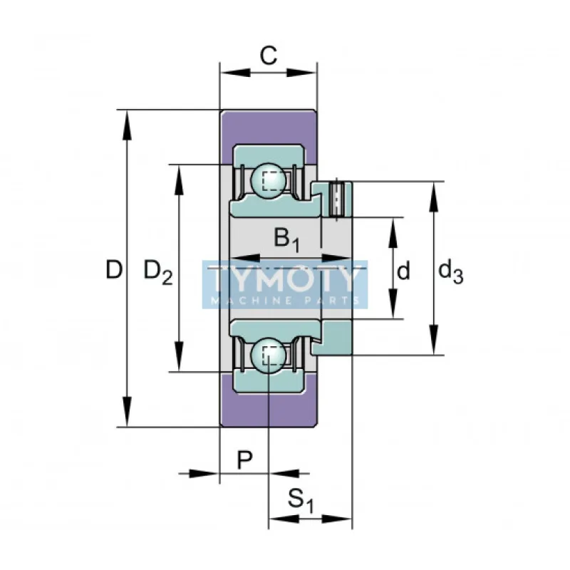 INA RCSMB 17/65 ložisko
