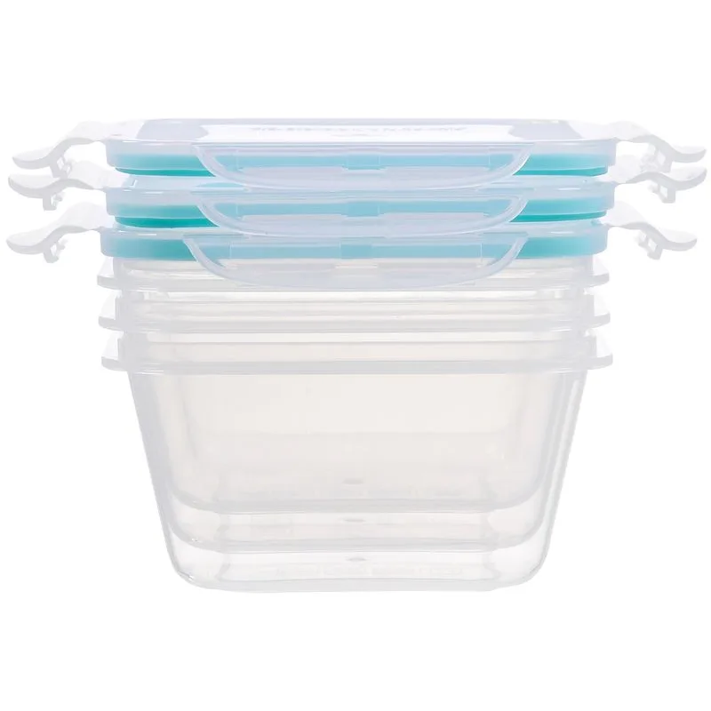 Dózy na potraviny MagicHome Lunchbox, 0,6 l, sada 3 ks, Clip