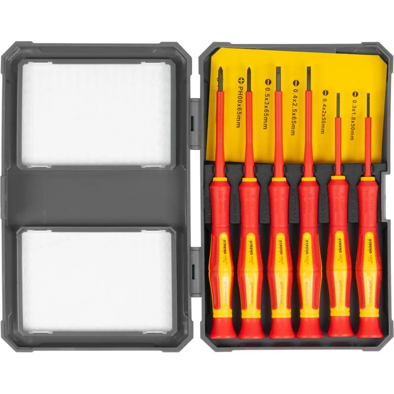 Sada skrutkovačov VDE 6 dielna, ploché + Phillips, elektrikárske