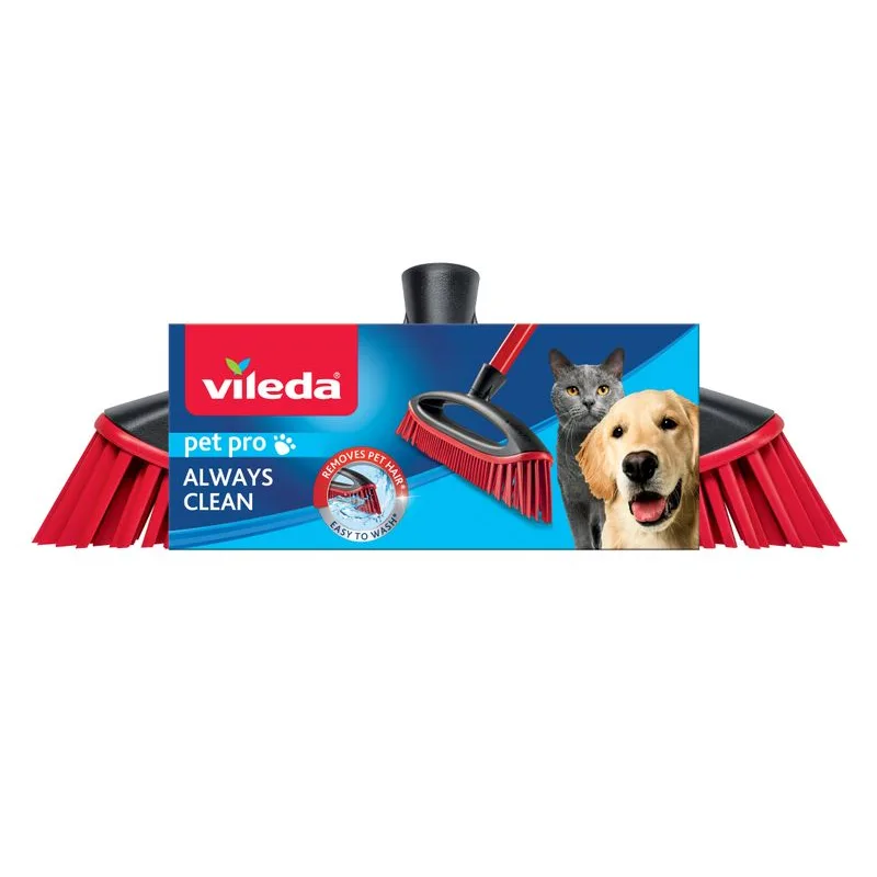 Metla Vileda Always Clean Pet Pro, mäkké gumové štetiny