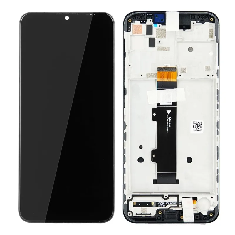 LCD Displej + Dotykové sklo + Rám Motorola Moto G20, XT2128 - originál Farba: Čierna