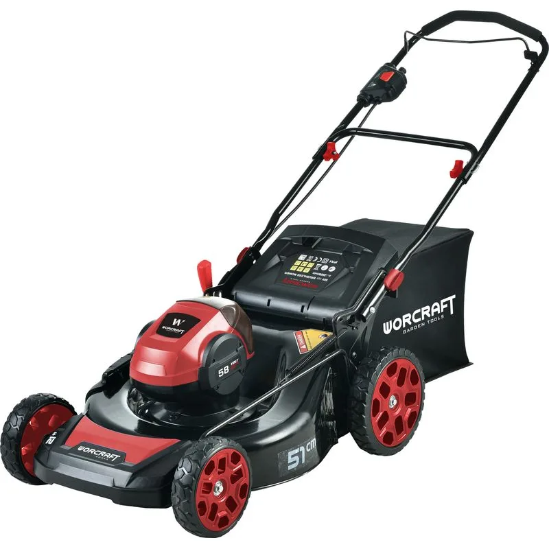 Kosačka Worcraft CLM-S58LiB ShareSYS, 58V, Li-Ion, 508 mm, 60 lit., bezuhlíková