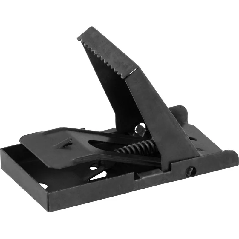 Kovová pasca na myši – otváracia, čierna, 82x42 mm