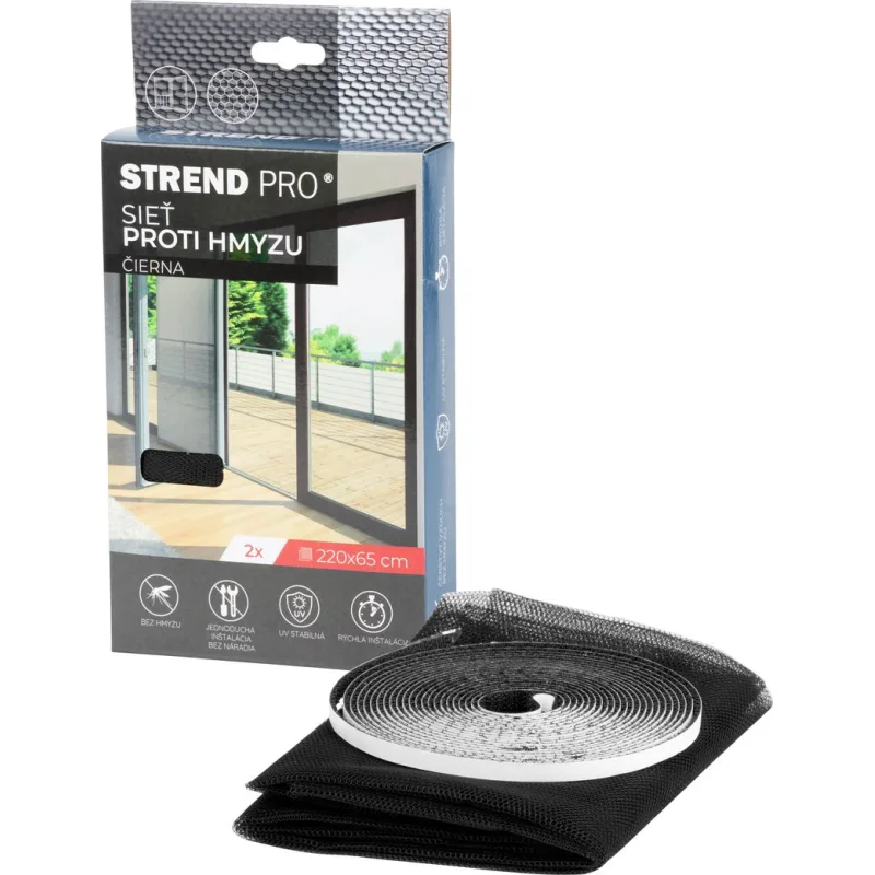 Sieťka na dvere proti hmyzu 150x180 cm, hnedá PE, bal. 2 ks