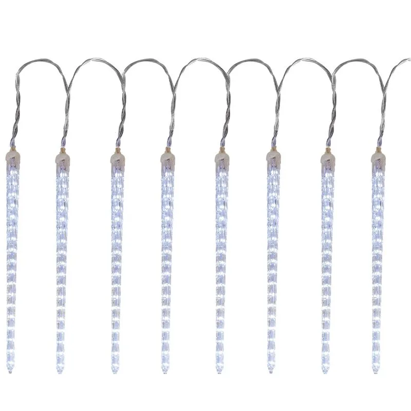 Vianočné osvetlenie reťaz Icicle, 288 LED, studená biela, 3,5 m, vodopádový efekt