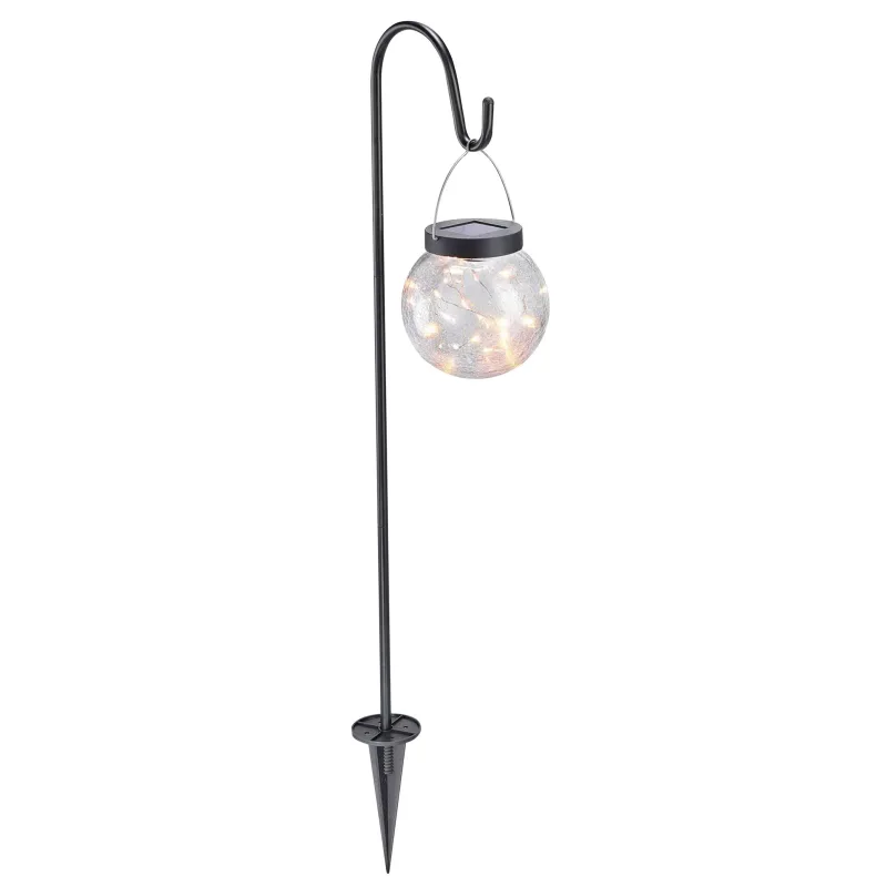 Solárna lampa Rigel 70 cm – 20 LED, čierna