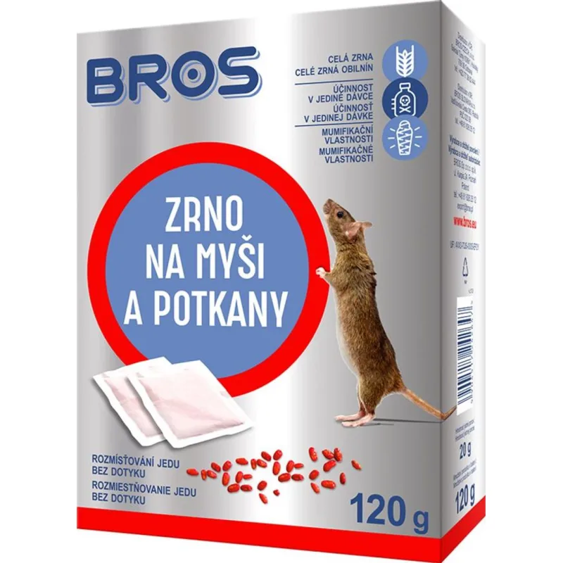 Zrno na myši a potkany Bros, 120g